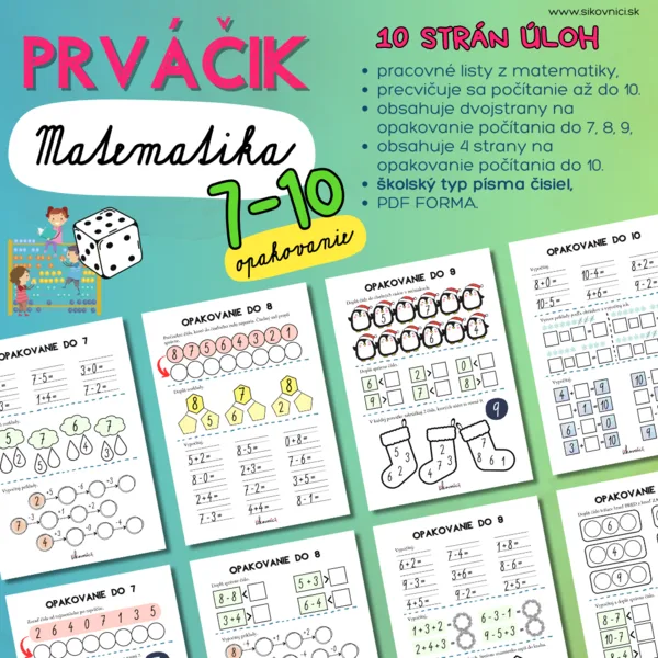 MATEMATIKA - OPAKOVANIE DO 10