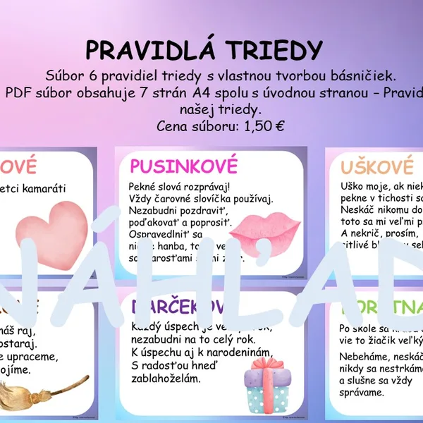 Pravidlá triedy