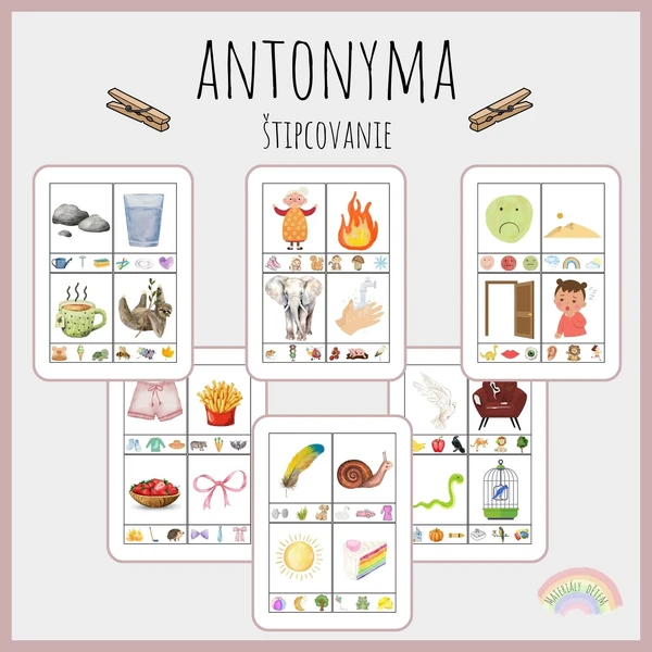 Antonyma, štipcovanie