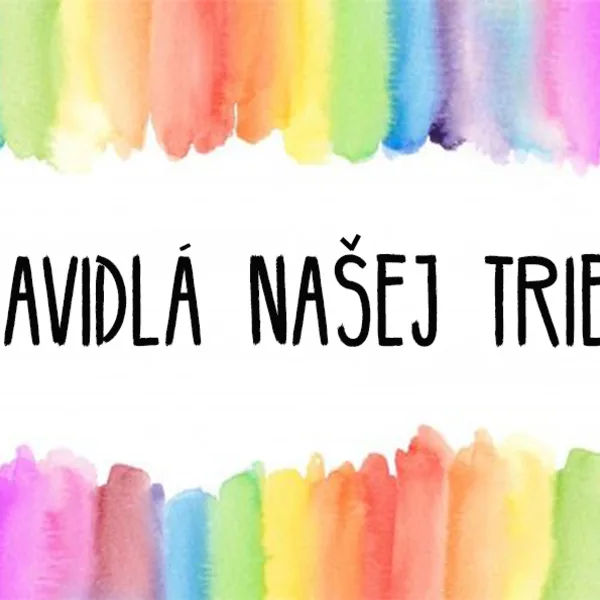 PRAVIDLÁ TRIEDY- akvarelové škvrny