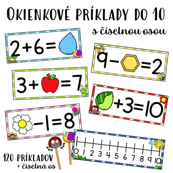 OKIENKOVÉ PRÍKLADY s číselnou osou