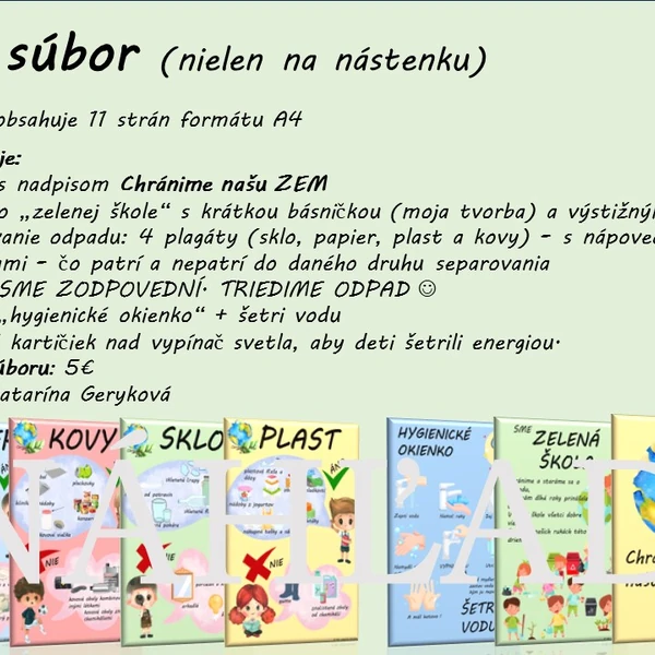 EKO - separovanie odpadu a šetrenie energie