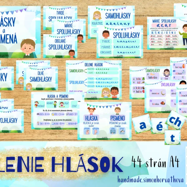 Delenie hlások, Abeceda, hlásky a písmená, slovenský jazyk