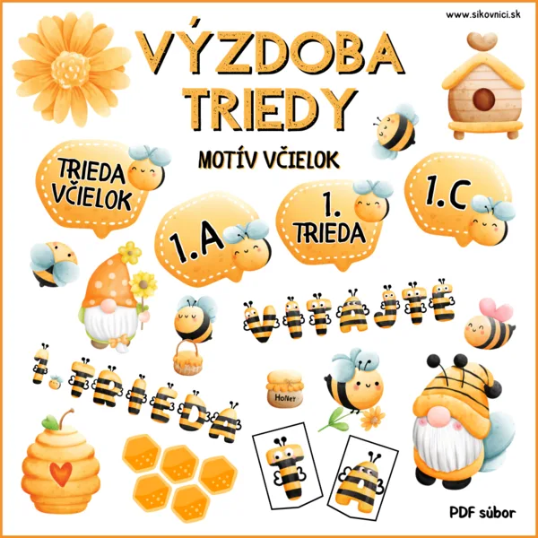 VÝZDOBA TRIEDY - VČIELKY