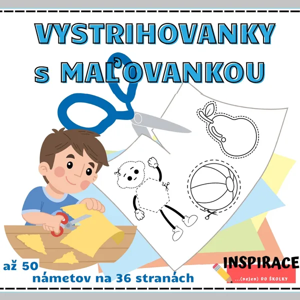 Vystrihovačky ✂️ s omaľovánkou 🖍️