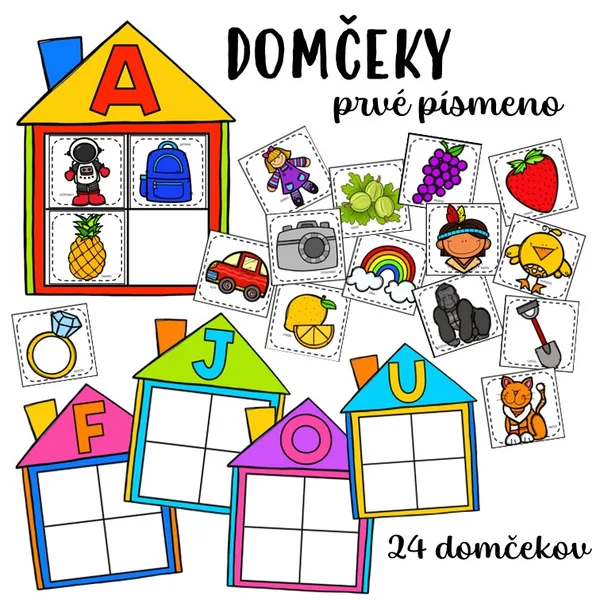 DOMČEKY - prvé písmeno