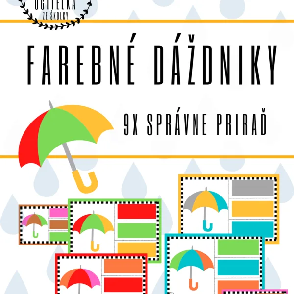 Farebné dáždniky