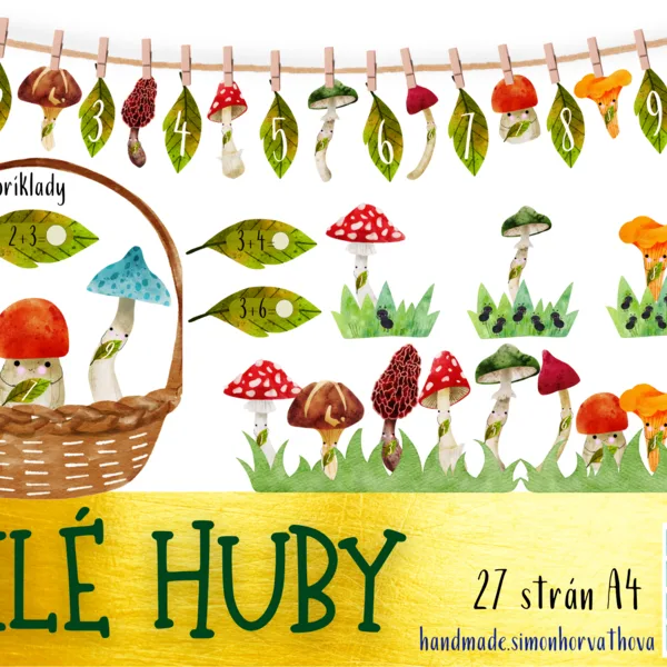 Milé huby, Huby, čísla 1-10, jeseň,