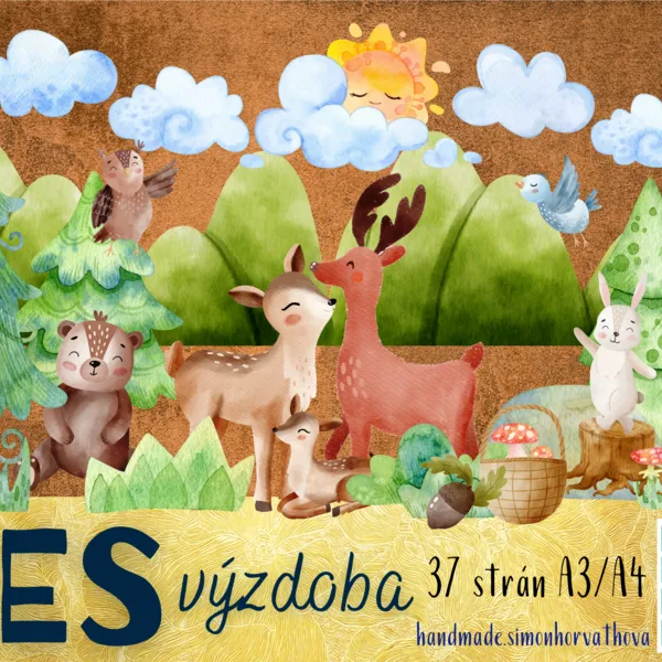 Les, výzdoba triedy, Príroda, Jeseň