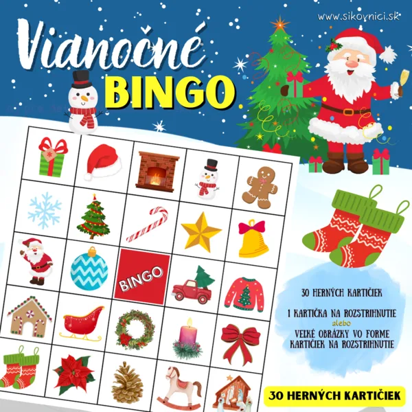 VIANOČNÉ BINGO