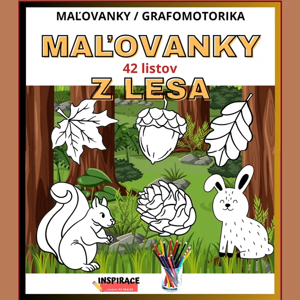 Omaľovánky 🖍️- Z LESA 🌲