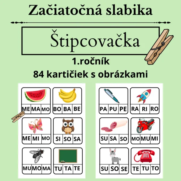 Štipcovačka - Začiatočná slabika