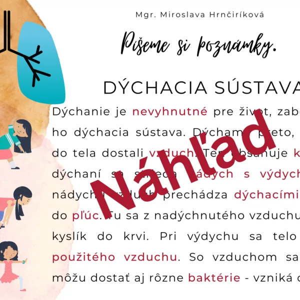 Poznámkové karty prírodoveda 2.polrok 4.ročník