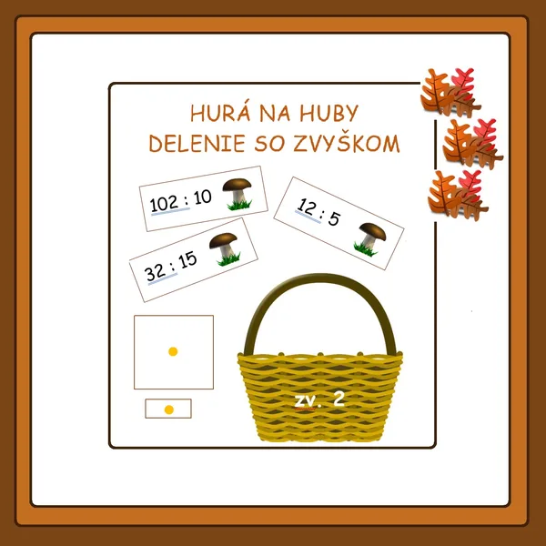 Hurá na huby - delenie so zvyškom