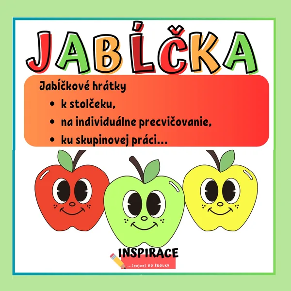 JABĹČKOVÉ aktivity 🍏🍎