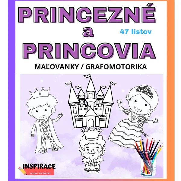 Omaľovánky🖍️PRINCEZNÉ👸 a PRINCOVIA🤴
