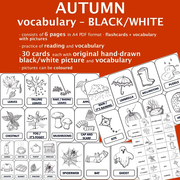 JESEN - AUTUMN VOCABULARY