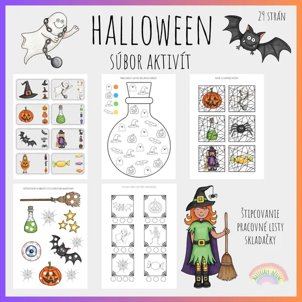 Halloween, súbor aktivít