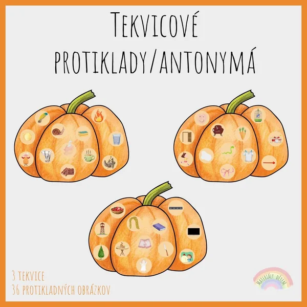 Tekvicové protiklady/antonymá