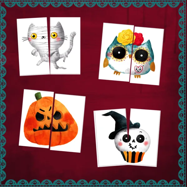 HALLOWEEN – párovanie polovíc