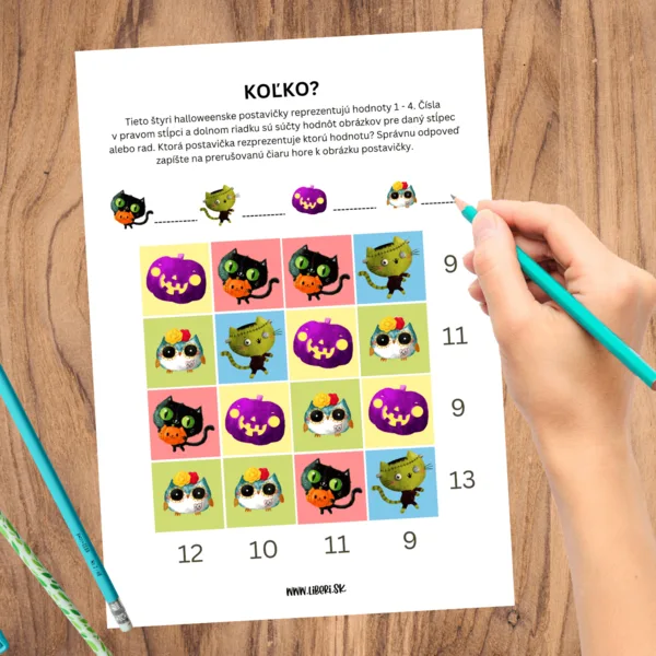 Hravá matematika – halloweenske počítanie