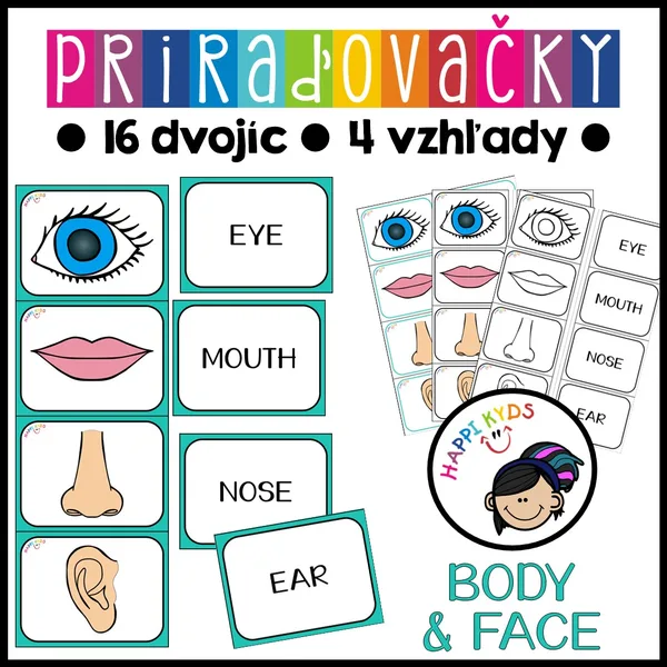 Priraďovačky - BODY & FACE