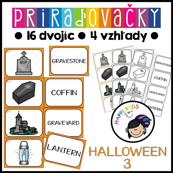 Priraďovačky - HALLOWEEN 3