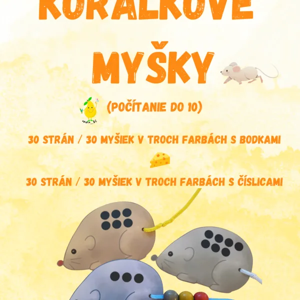 Korálkové myšky - počítanie do 10