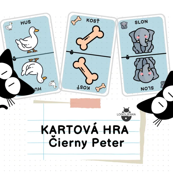 Logopédia - Hláska S hra Čierny Peter 