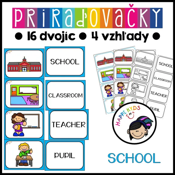 Priraďovačky - SCHOOL