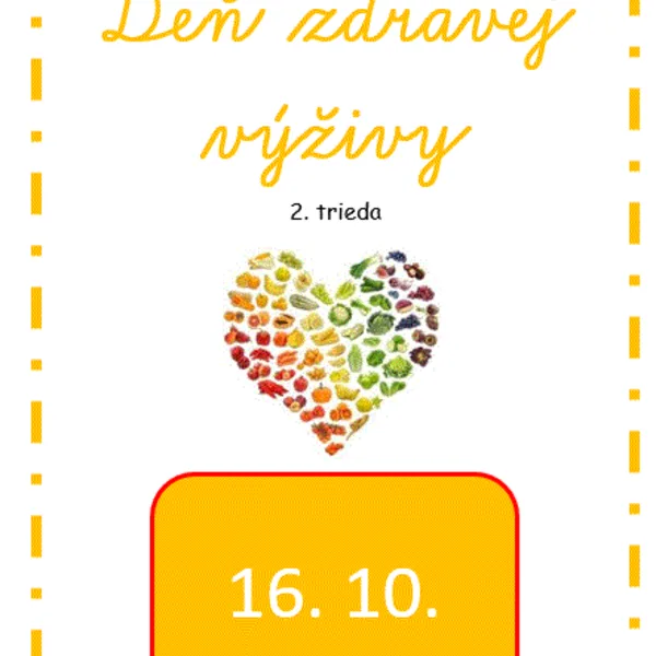 Deň zdravej výživy v 2. triede - 16.10.