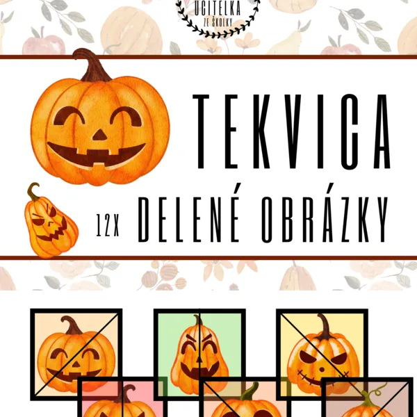 Tekvica - delené obrázky