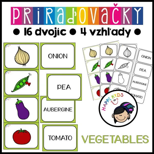 Priraďovačky - VEGETABLES