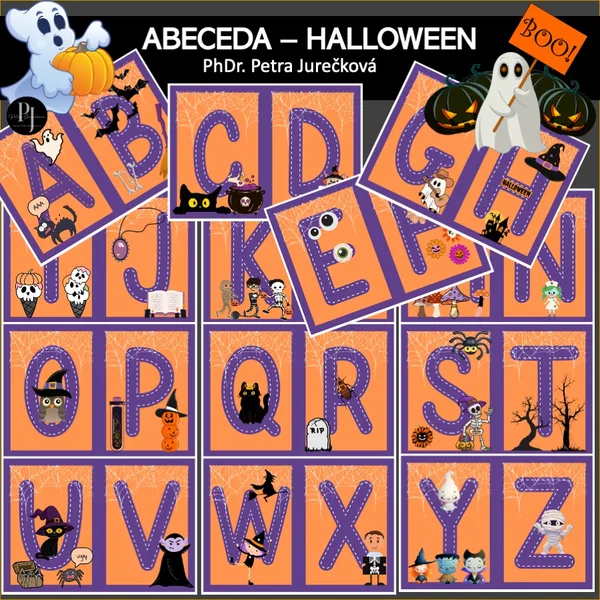 ABECEDA - HALLOWEEN - VÝZDOBA TRIEDY