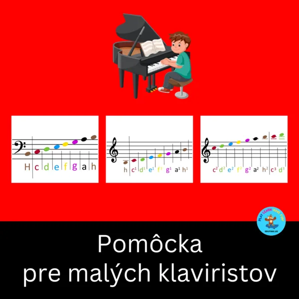 Pomôcka pre malých klaviristov