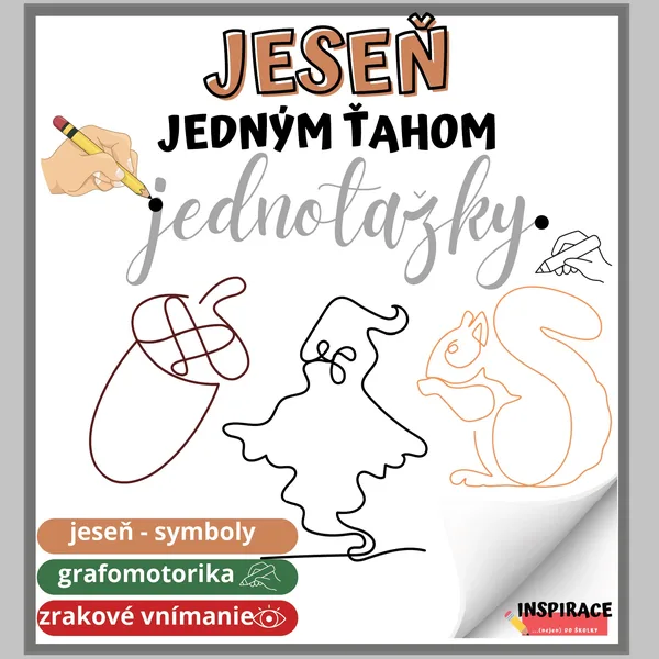 JESENNÉ JEDNOŤAŽKY  (grafomotorika)