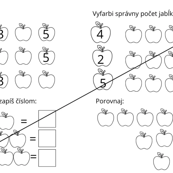 PL - POČÍTANIE DO 5 - "DEŇ JABĹK"