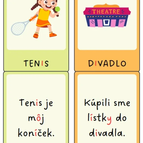 Pohybový diktát - tvrdé a mäkké spoluhlásky (i/í, y/ý)