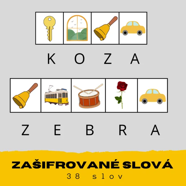 zašifrované slová