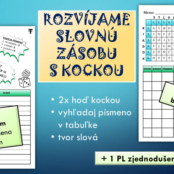 Slovná zásoba - kocka