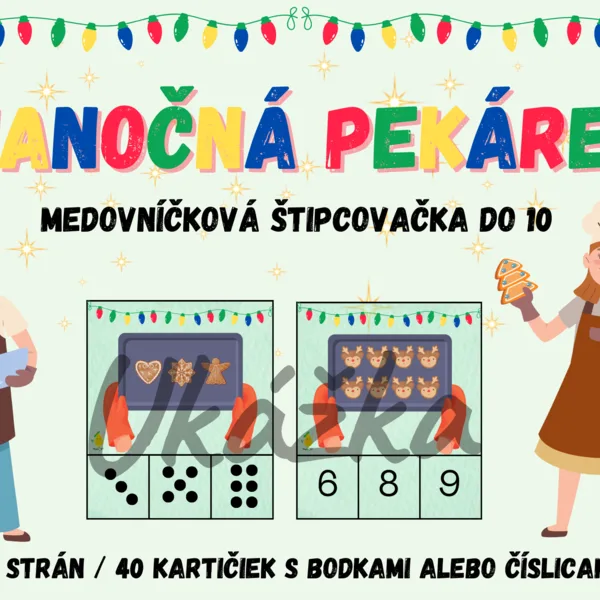 Vianočná pekáreň - počítanie do 10