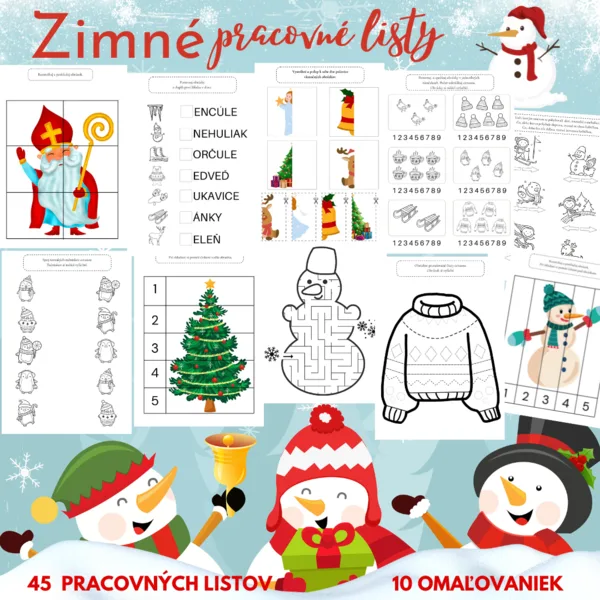 ZIMNÉ PRACOVNÉ LISTY