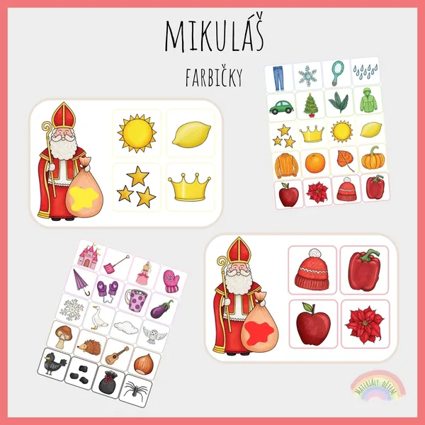 Mikuláš, farbičky