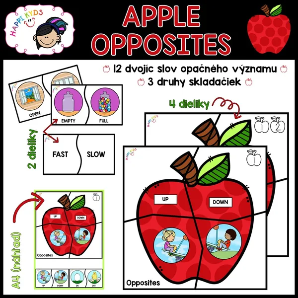 APPLE OPPOSITES - skladačky