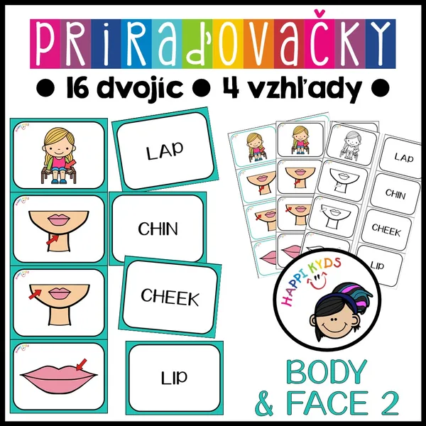 Priraďovačky - BODY & FACE 2