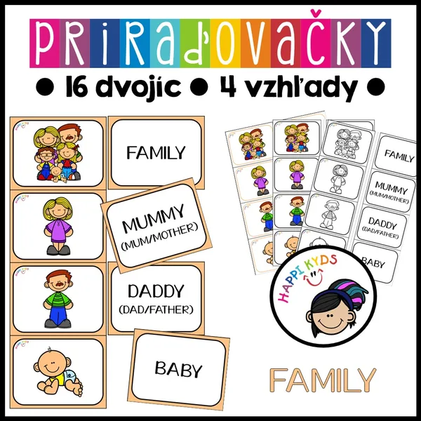 Priraďovačky - FAMILY