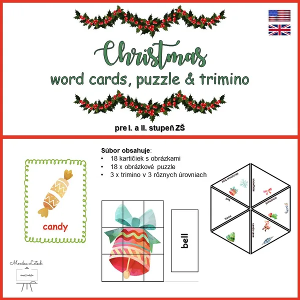Christmas puzzle & trimino