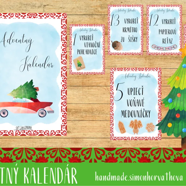 Adventný Kalendár - kartičky