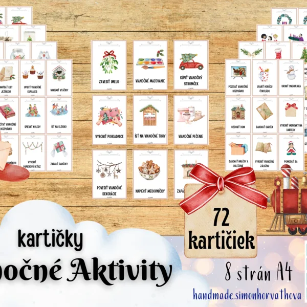 Vianočné aktivity, Adventný kalendár, Kartičky na Vianoce, Vianoce, Vianočné sviatky,  príprava na vianočné sviatky
