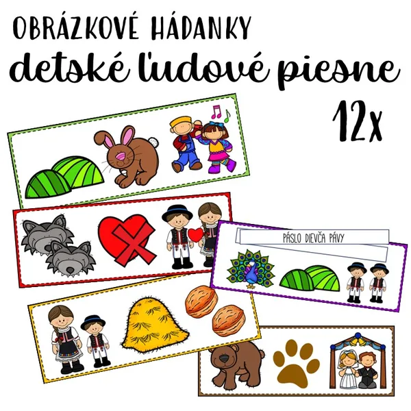 Obrázkové hádanky - Ľudové piesne